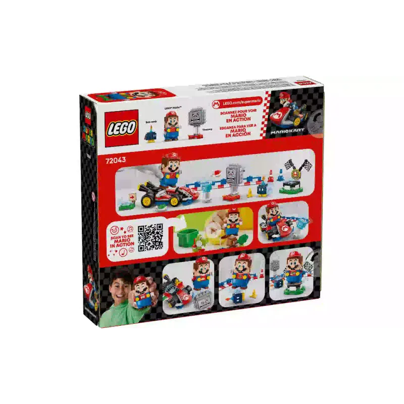 Konstruktor LEGO Super Mario Mario Kart - Interactive LEGO Mario & Standard Kart (72043)