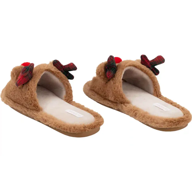 Slippers Ardesto Christmas 36-37, Brown (ART2536DB)
