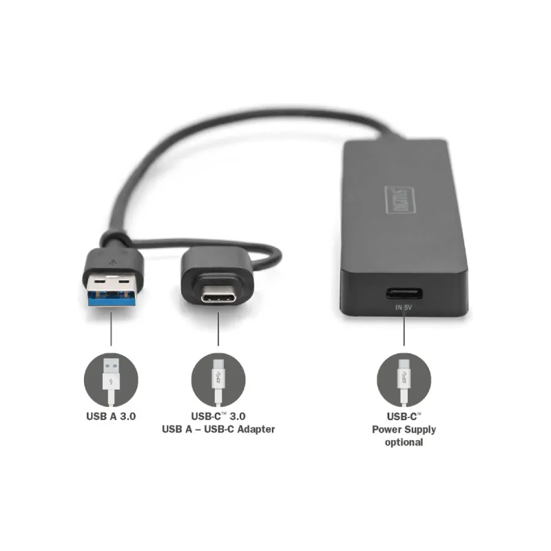 USB хъб Digitus (DA-70235)