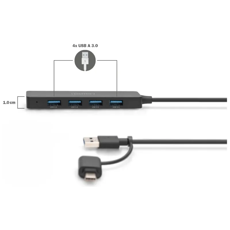 USB хъб Digitus (DA-70235)