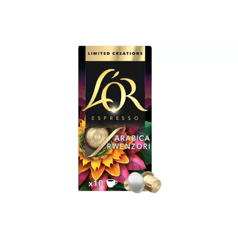 Kávé L`OR Espresso Arabica Rwenzori Uganda Limited Creations Nespresso (8711000482872)