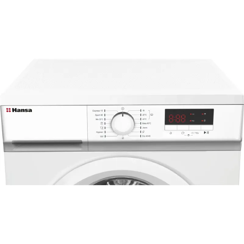 غسالة ملابس Hansa, White (WHN712D1W)