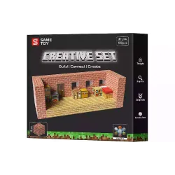 Conjunto de construção magnética Same Toy Creative Set Brick House (MCRAFT-1110-SM)