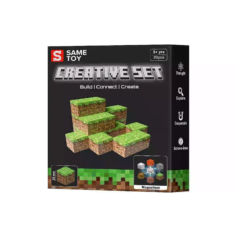 مجموعة بناء مغناطيسية Same Toy Creative Set Grass (MCRAFT-2002-SM)