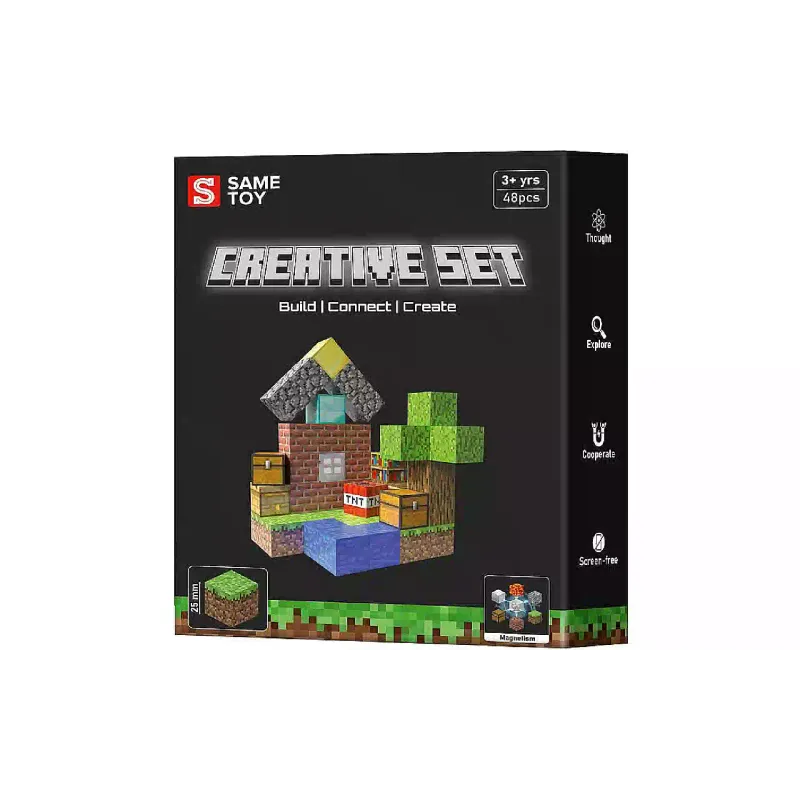 Σετ μαγνητικών κατασκευών Same Toy Creative Set Patio (MCRAFT-4129-SM)