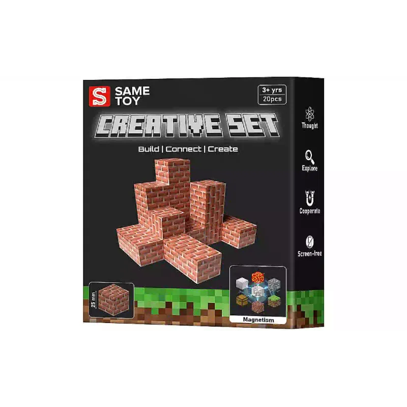 مجموعة بناء مغناطيسية Same Toy Creative Set Brick (MCRAFT-4520-SM)