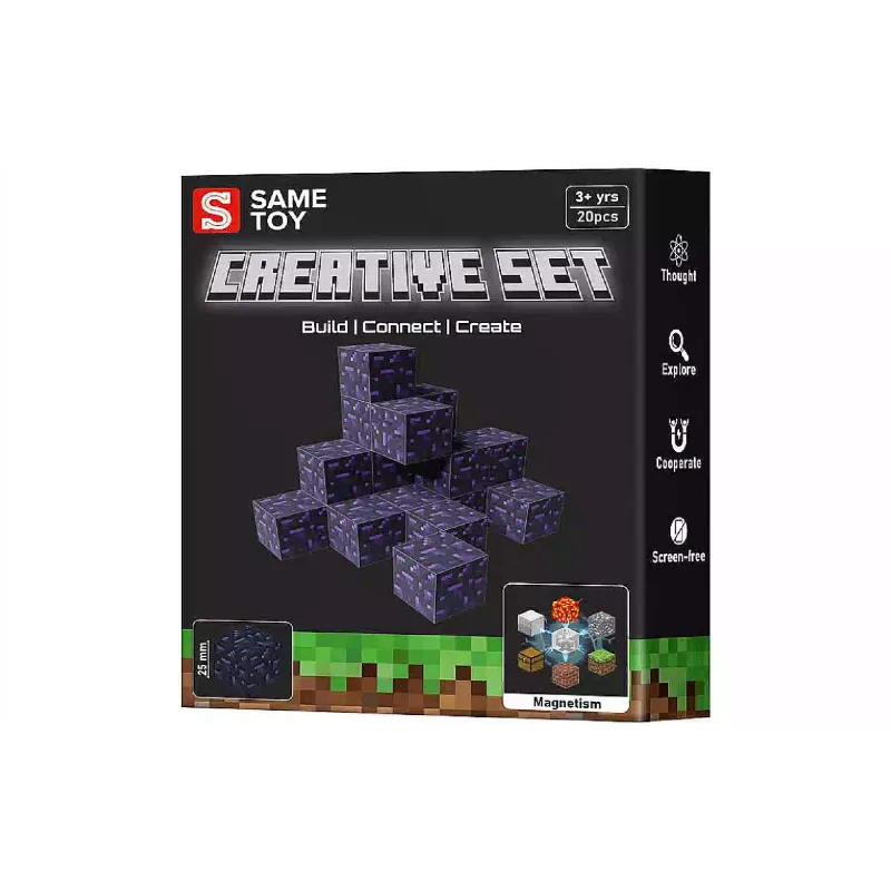 مجموعة بناء مغناطيسية Same Toy Creative Set Obsidian (MCRAFT-4931-SM)