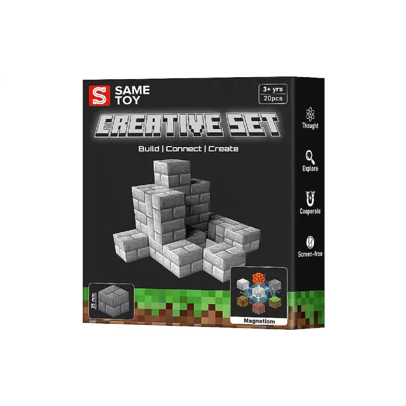مجموعة بناء مغناطيسية Same Toy Creative Set Stone (MCRAFT-9862-SM)