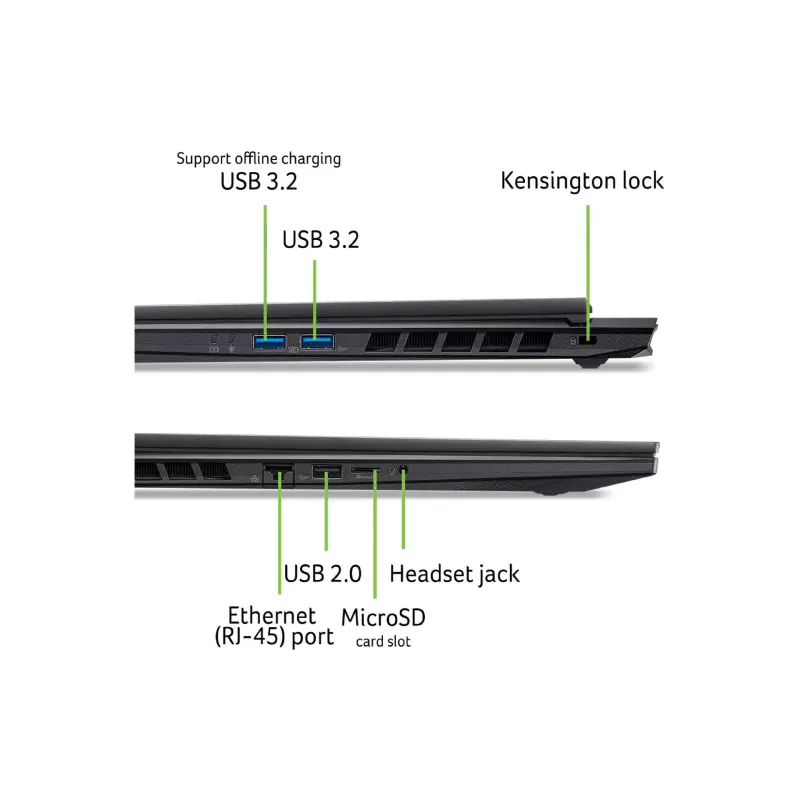 Ноутбук Acer Nitro 18 AN18-61 (NH.QYBEU.003), Black