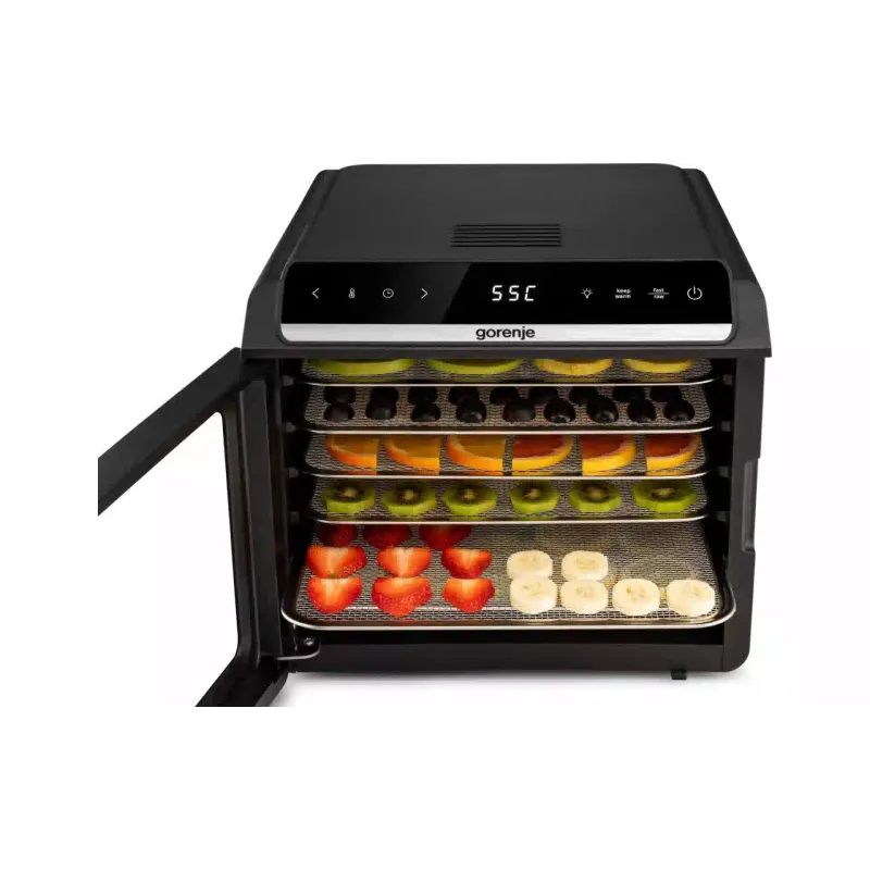 Szárítógép zöldségekhez és gyümölcsökhöz Gorenje, Black (FDK600DB)