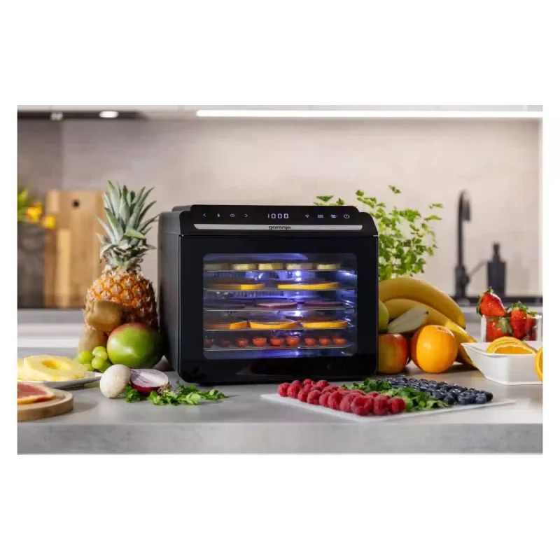 Szárítógép zöldségekhez és gyümölcsökhöz Gorenje, Black (FDK600DB)