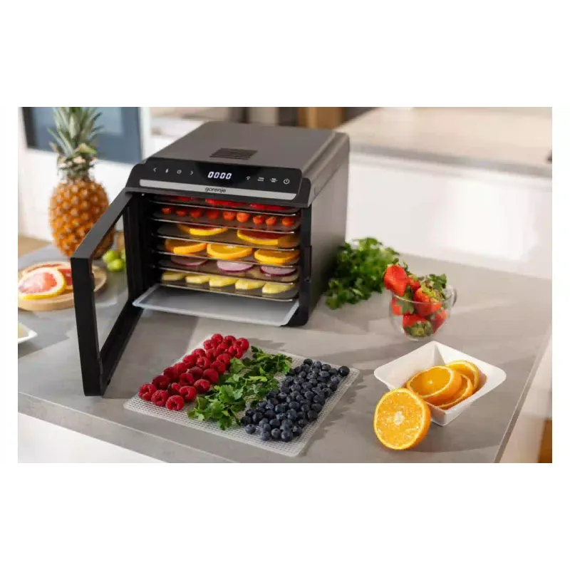 Szárítógép zöldségekhez és gyümölcsökhöz Gorenje, Black (FDK600DB)