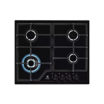 Варильна поверхня Electrolux (KGS6436K), газова, чувун, Black
