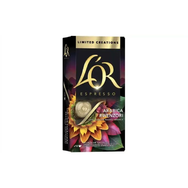 Kávé L`OR Espresso Arabica Rwenzori Uganda Limited Creations Nespresso (8711000482872)