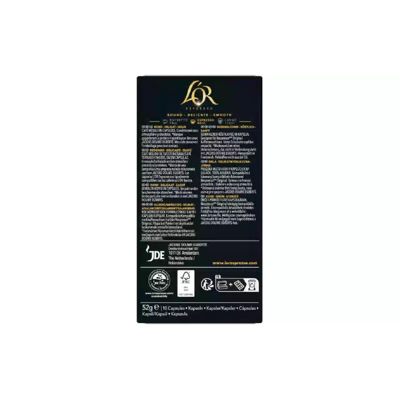 Кава L`OR Espresso Biondo Nespresso (8711000686034)