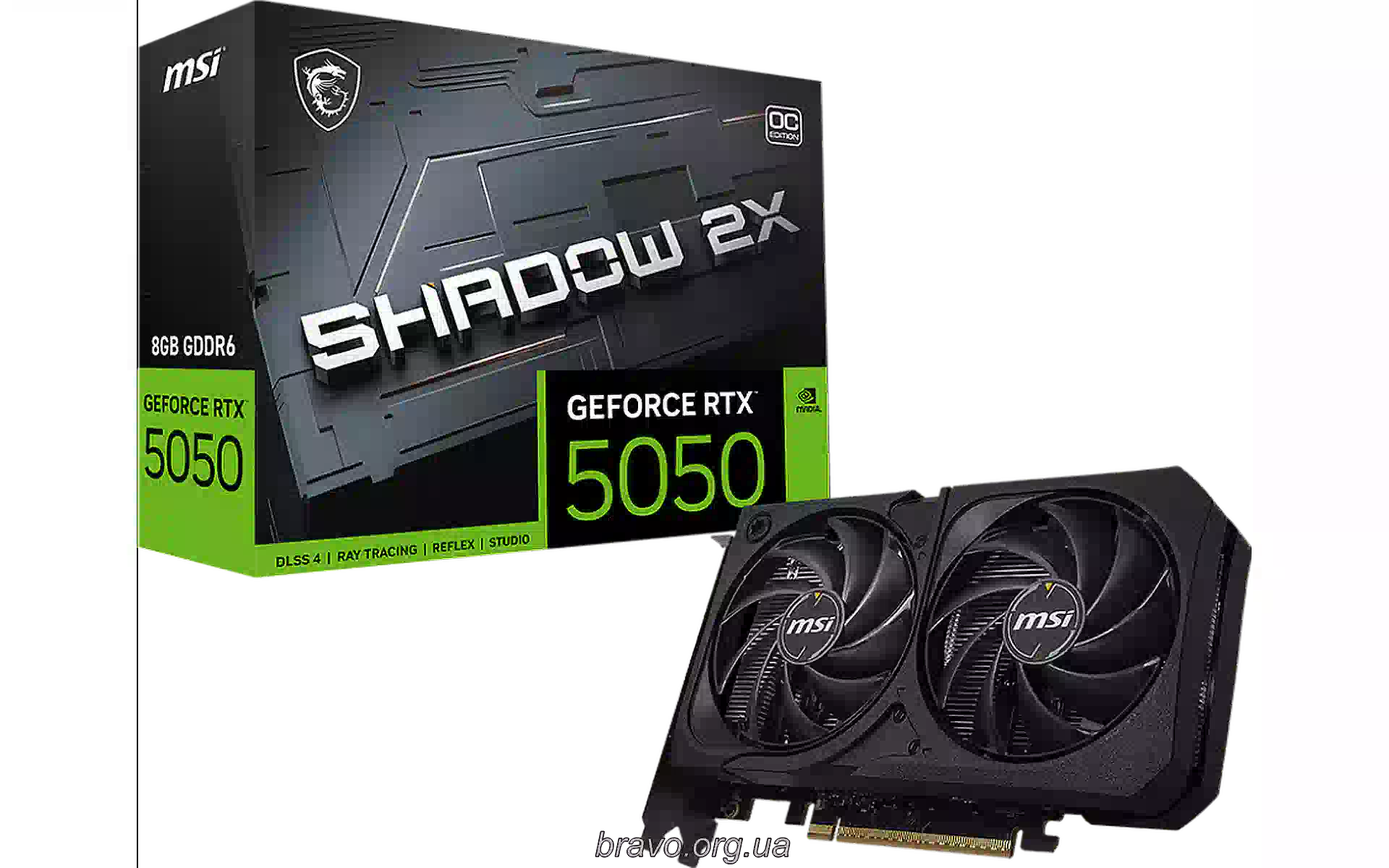 Відеокарта MSI (RTX-5050-8G-SHADOW-2X-OC) Відеокарта MSI (RTX-5050-8G-SHADOW-2X-OC)