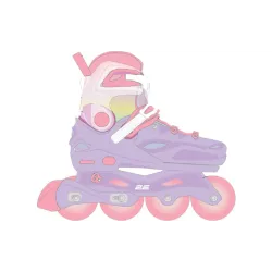 أحذية التزلج Miqilong Remy 32-35, Purple (LSW-HP32-VIOLET)