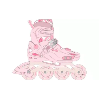 Роликові ковзани Miqilong Lumi 33-36, Pink (LSW-HA33-PINK)