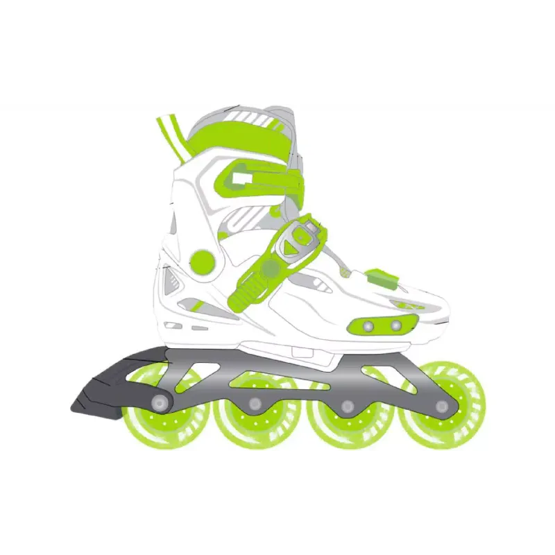 Ролкови кънки Miqilong Lumi 36-39, Green (LSW-HA36-GREEN)