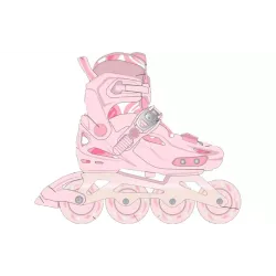 أحذية التزلج Miqilong Lumi 36-39, Pink (LSW-HA36-PINK)