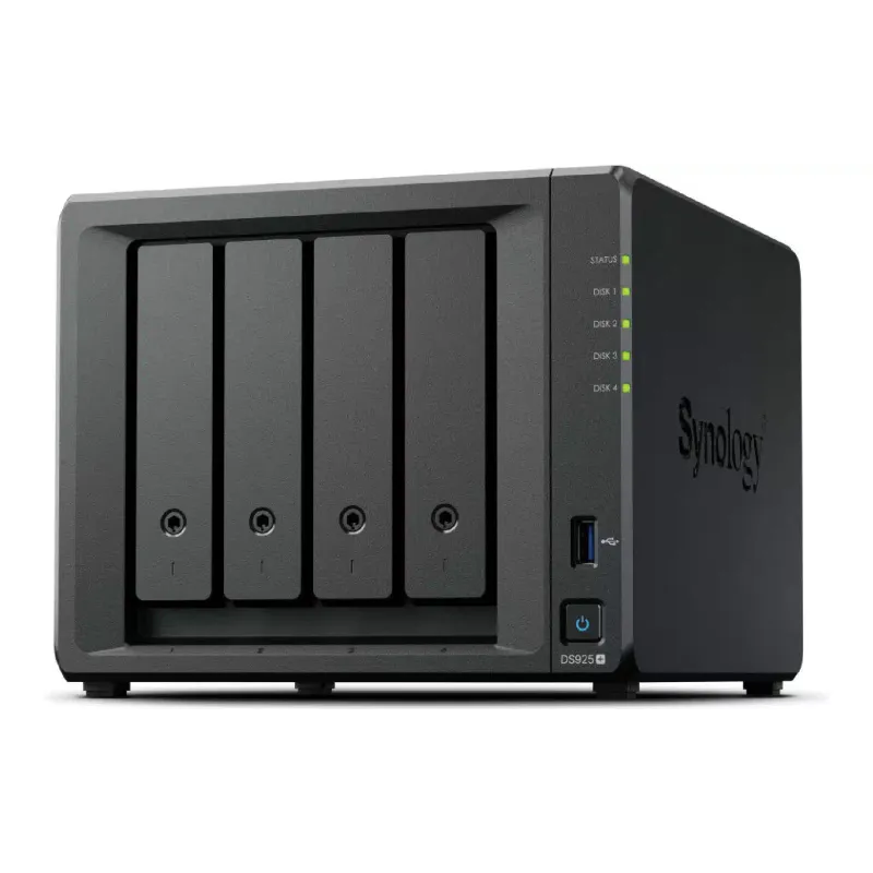 Мрежово прикачено съхранение (NAS) Synology (DS925+)
