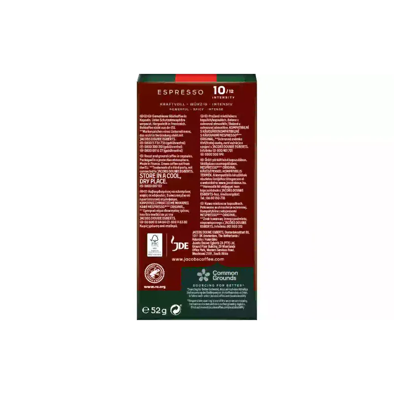 Kava Jacobs Espresso Intenso Nespresso (8711000371183)