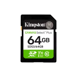 Карта памяти Kingston Canvas Select Plus G3, SDXC (SDS3/64GB)