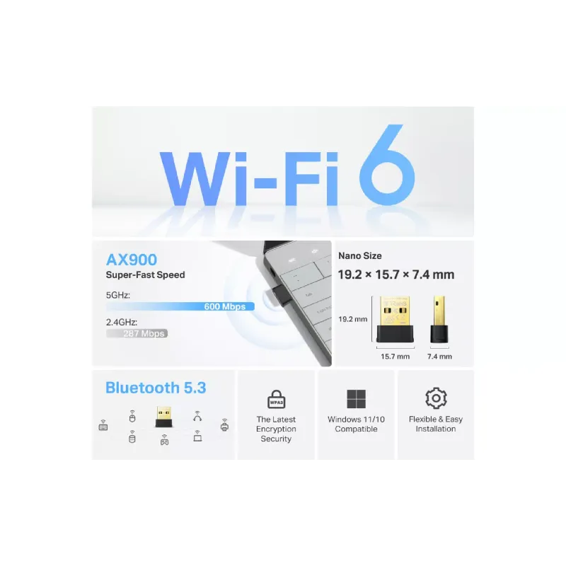 محول USB TP-Link (Archer TX10UB Nano)