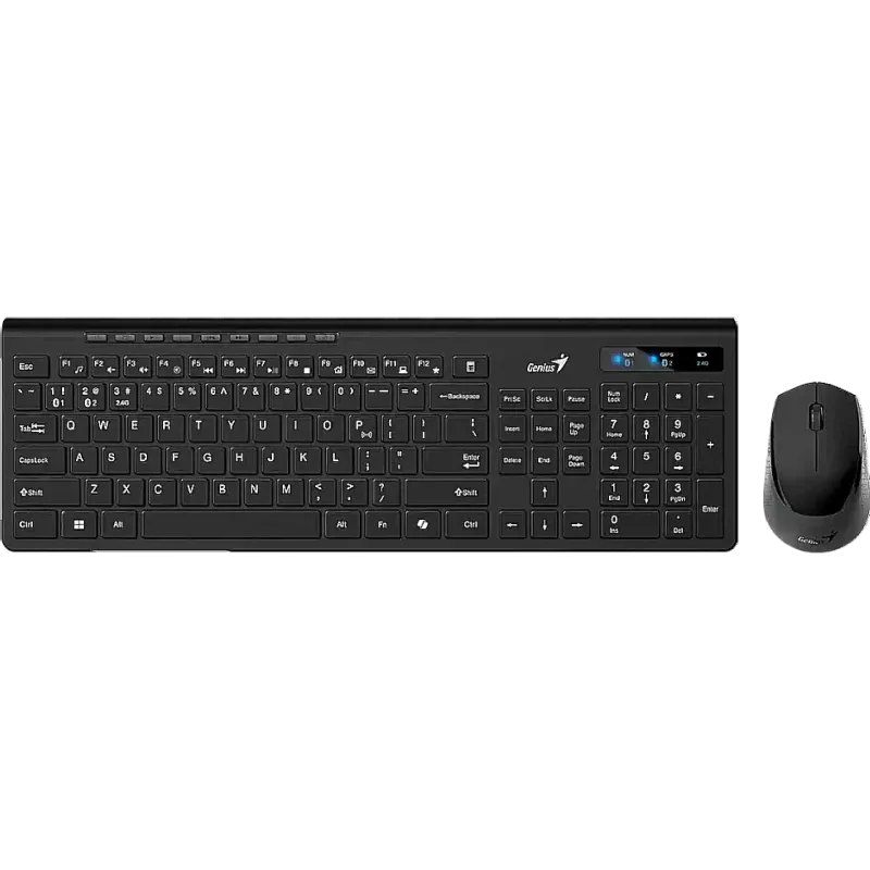 Keyboard + Mouse Genius  Black (31340015424)