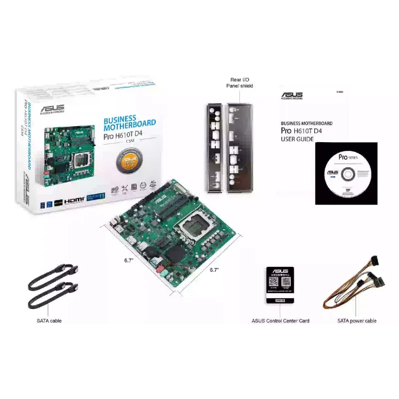 Placa madre Asus H610T-CSM (90MB1G60-M0EAYC)