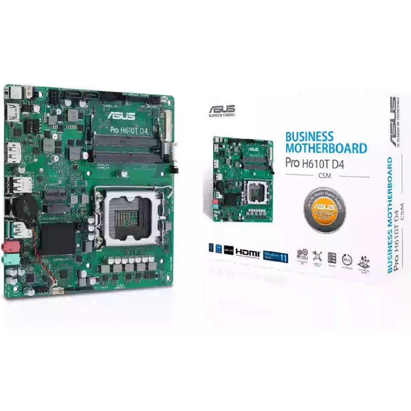 Placa madre Asus H610T-CSM (90MB1G60-M0EAYC)