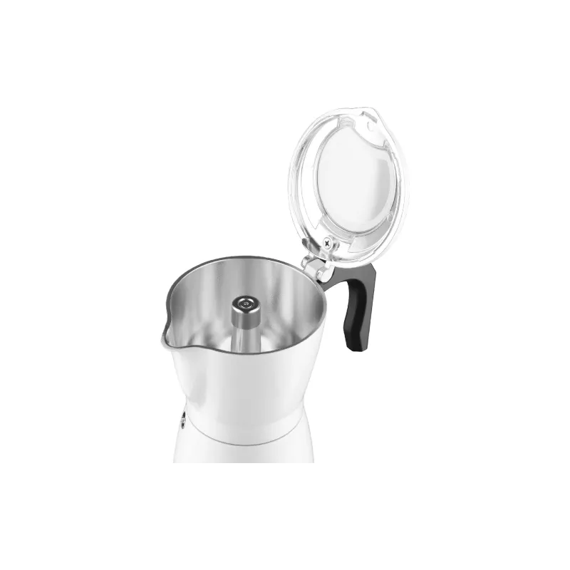 Кавоварка гейзерна Ardesto (CMM-X300W), мелена кава, 300 мл, White