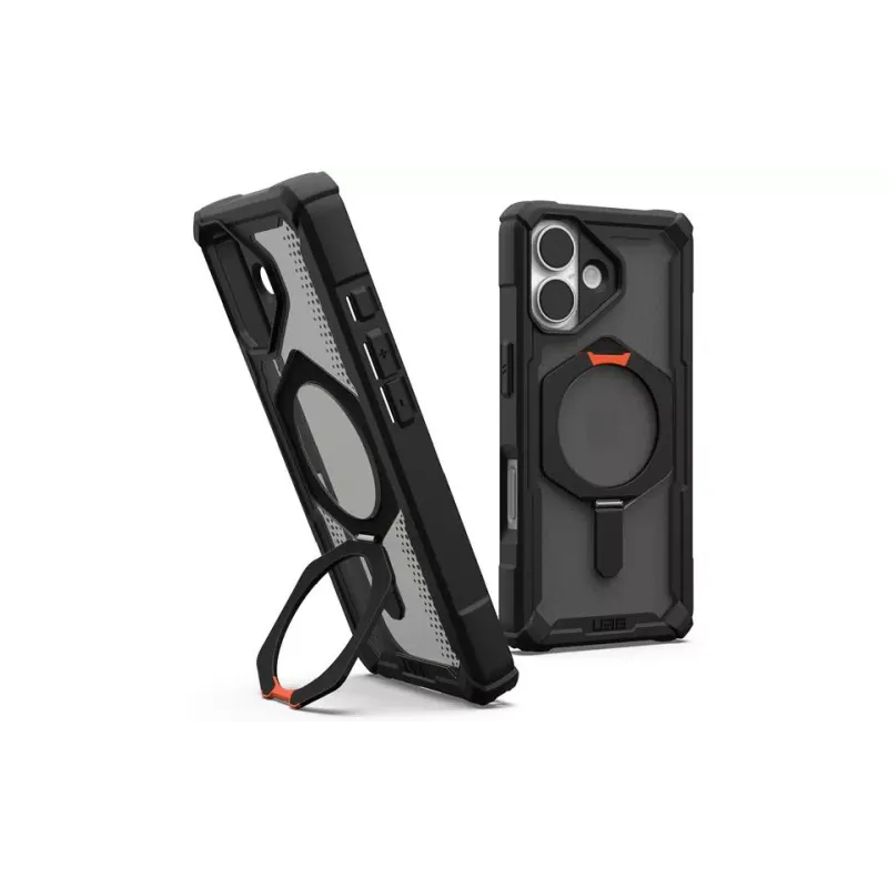 Case UAG Plasma XTE MagSafe (114526114097), for Apple iPhone 17, Black/Pop Orange