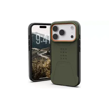 Case UAG Civilian MagSafe (114546117297), for Apple iPhone 17 Pro Max, Olive/Orange