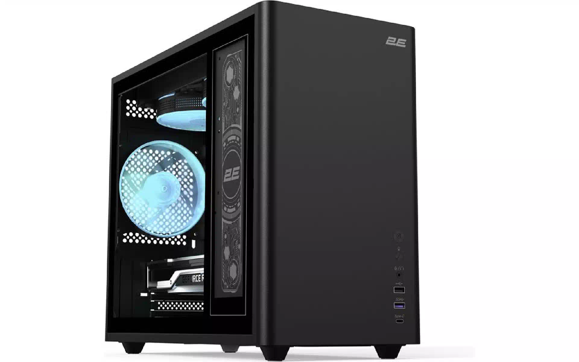 حالة الكمبيوتر 2E, Black (2E-V350BG) حالة الكمبيوتر 2E, Black (2E-V350BG)