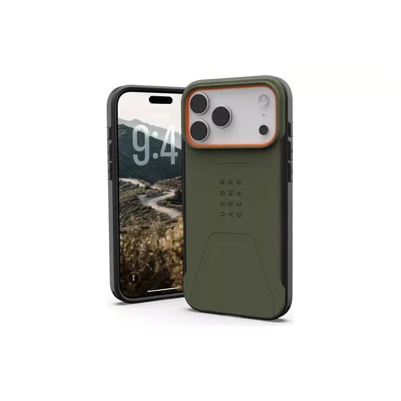 Чохол UAG Civilian MagSafe (114546117297), для Apple iPhone 17 Pro Max, Olive/Orange