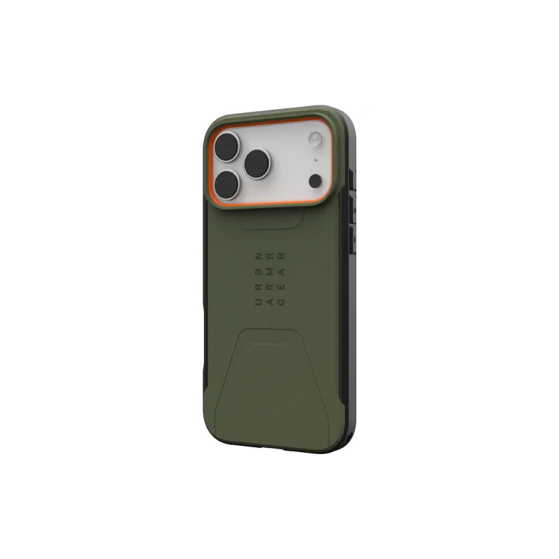 Чохол UAG Civilian MagSafe (114546117297), для Apple iPhone 17 Pro Max, Olive/Orange