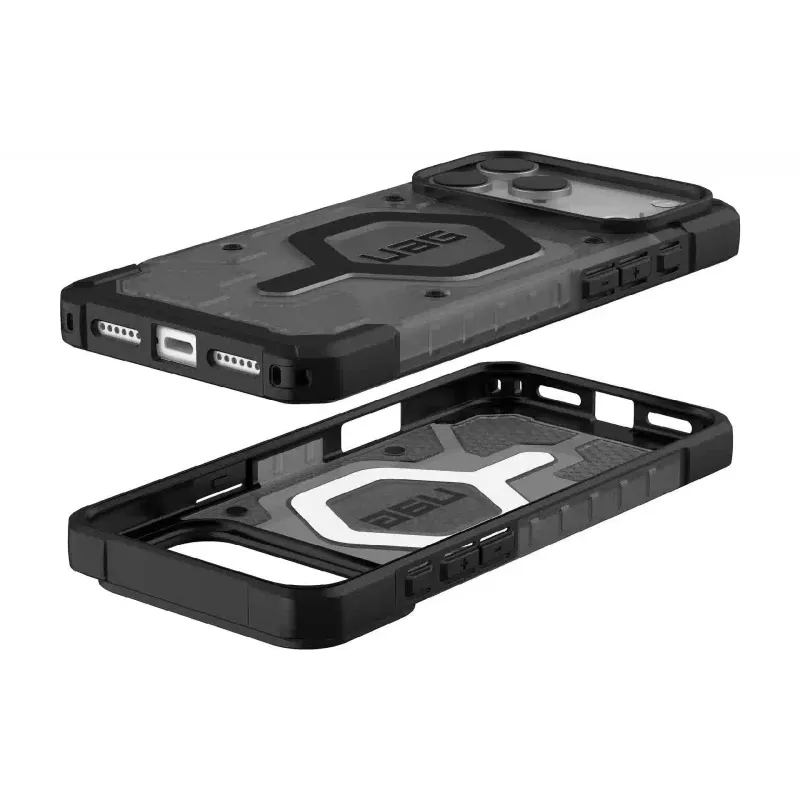 Ügy UAG Pathfinder Clear MagSafe, Ash/Black (114552113140)