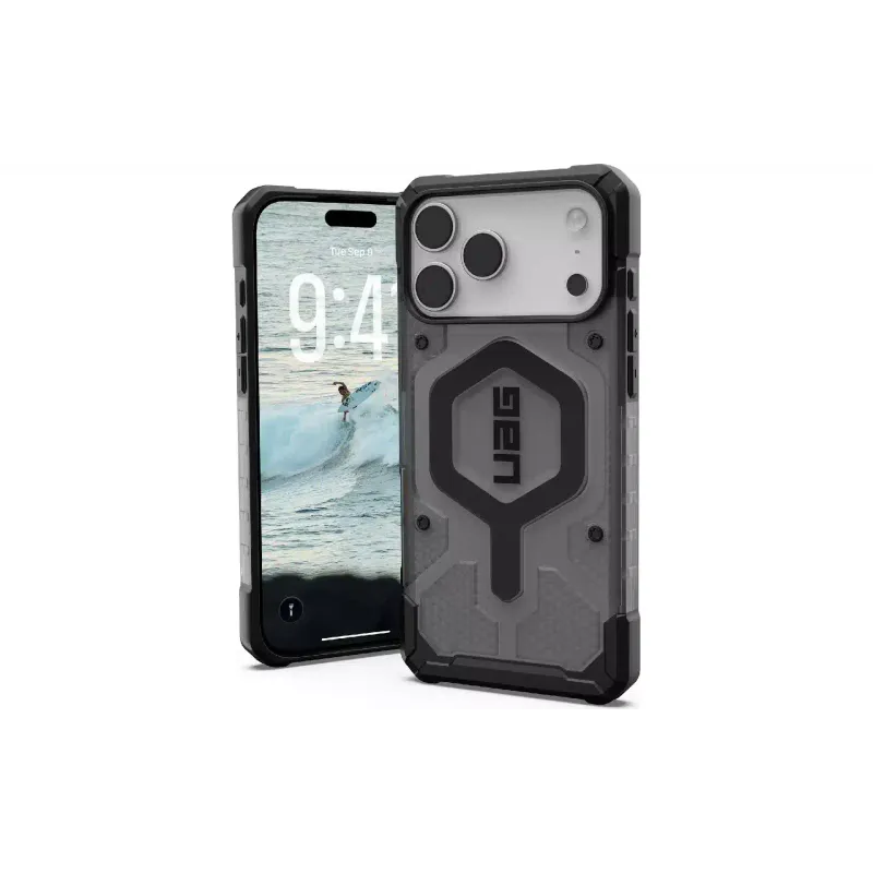 Ügy UAG Pathfinder Clear MagSafe, Ash/Black (114552113140)