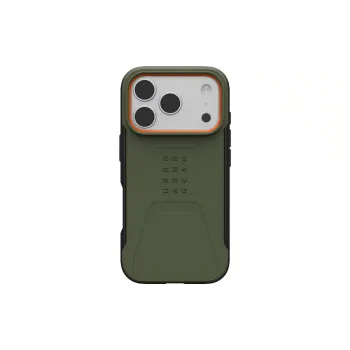 Case UAG Civilian MagSafe (114545117297), for Apple iPhone 17 Pro, Olive/Orange