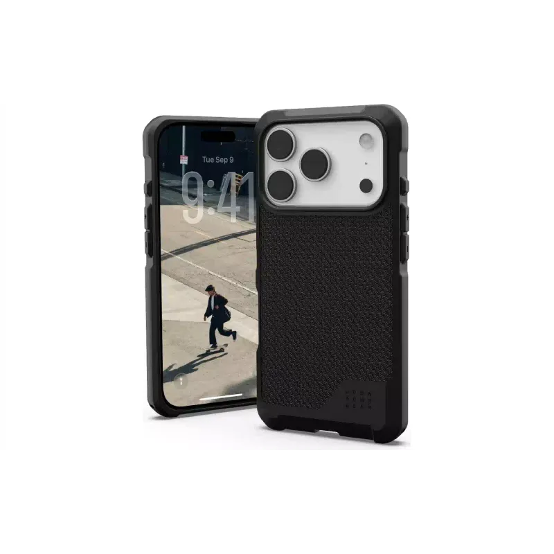 Чохол UAG Metropolis LT MagSafe (114517113940), для Apple iPhone 17 Pro, Kevlar Black
