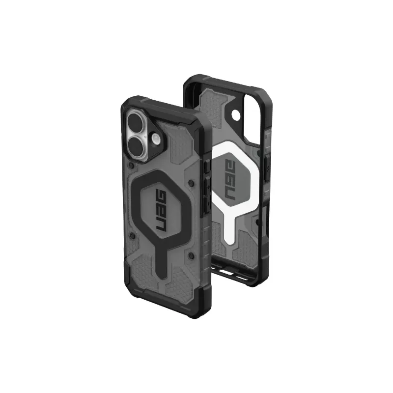 Чохол UAG Pathfinder Clear MagSafe (114553113140), для Apple iPhone 17, Ash/Black
