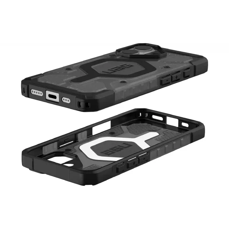 Чохол UAG Pathfinder Clear MagSafe (114553113140), для Apple iPhone 17, Ash/Black