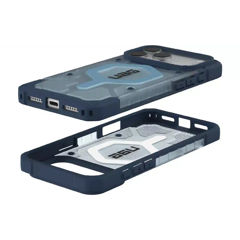 حافظة + حزام للهاتف الذكي UAG Pathfinder Clear MagSafe, Blues Lanyard (1145521BV03)