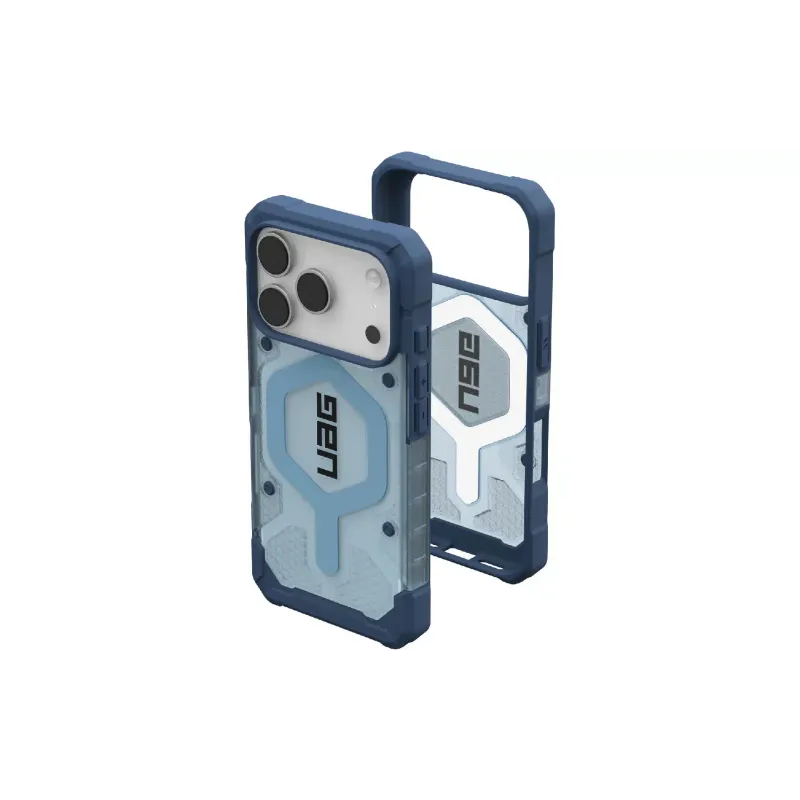 Case + strap for smartphone UAG Pathfinder Clear MagSafe (1145511BV03), for Apple iPhone 17 Pro, Blues Lanyard