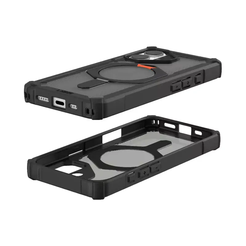 Case UAG Plasma XTE MagSafe (114526114097), for Apple iPhone 17, Black/Pop Orange