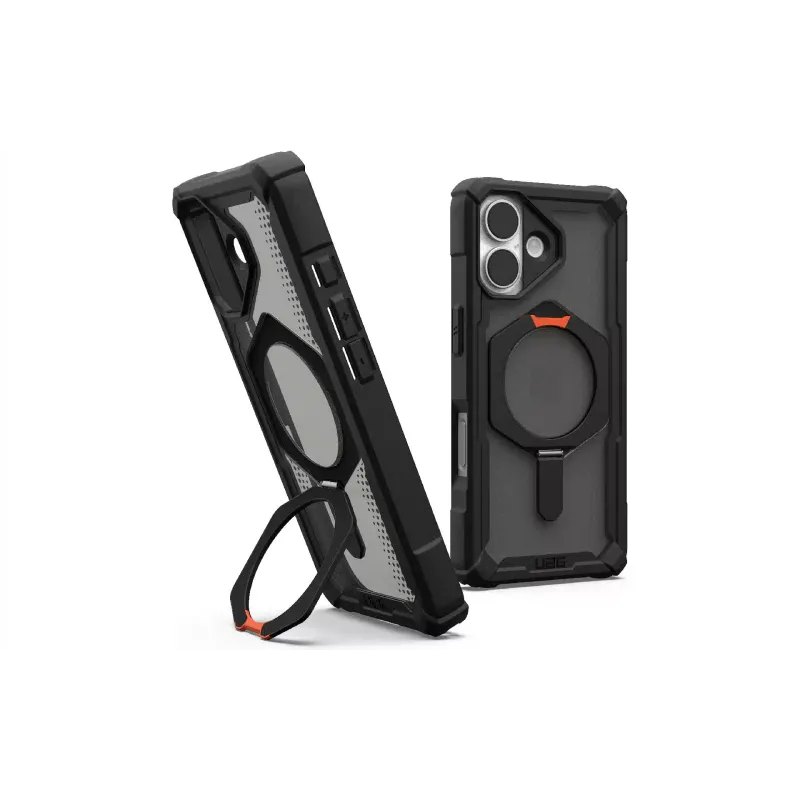 Case UAG Plasma XTE MagSafe (114526114097), for Apple iPhone 17, Black/Pop Orange