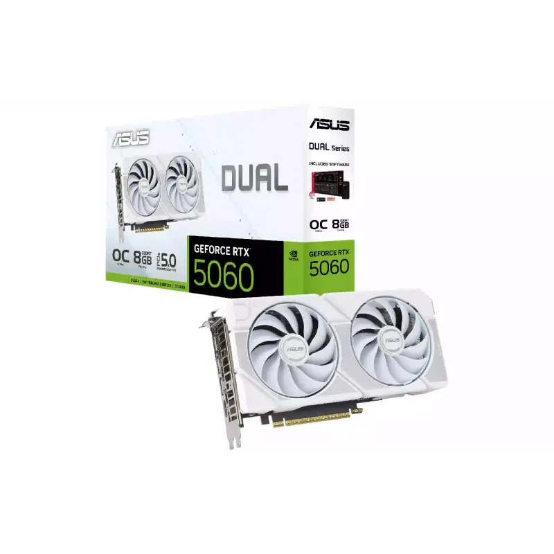 Tarjeta de video Asus GeForce RTX5060, White (90YV0N15-M0NA00)