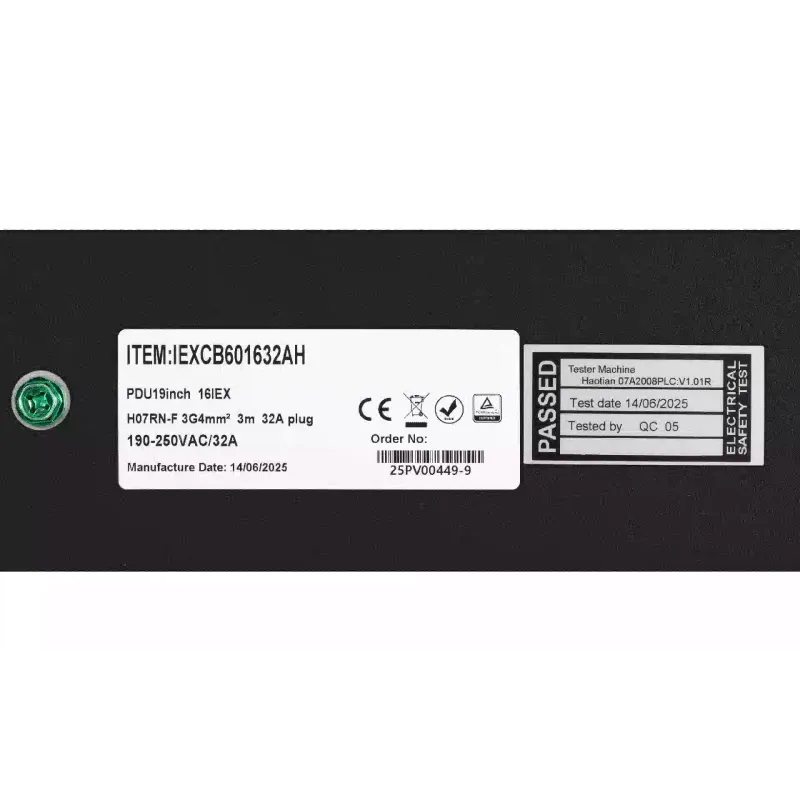 جهاز توزيع الطاقة Mirsan, Black (MR.PDU.MXB32112H2)