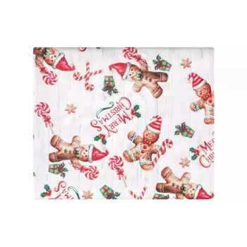 Toalha de mesa Ardesto Christmas Gingerbread, Red (ART07HG)